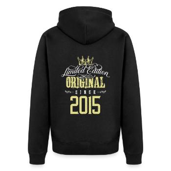 Édition limitée 2015 - Veste à capuche bio Premium Unisexe - noir - Dos - Nico (187cm)