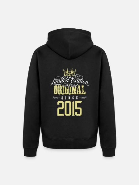 2015 limited edition - Unisex Premium Organic Zip Hoodie - black