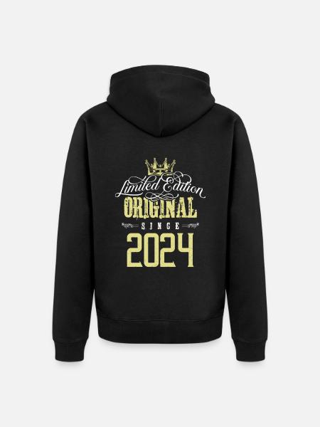 Édition limitée 2024 - Veste à capuche bio Premium Unisexe - noir