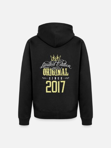 Édition limitée 2017 - Veste à capuche bio Premium Unisexe - noir