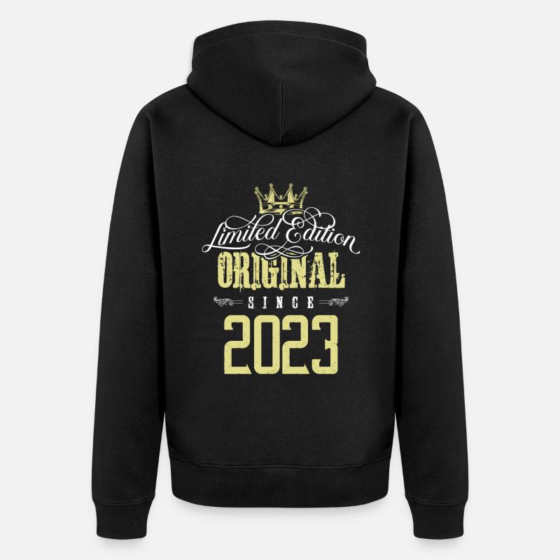 Édition limitée 2023 - Veste à capuche bio Premium Unisexe - noir