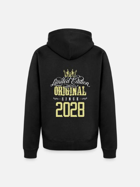 2028 limited edition - Unisex Premium Organic Zip Hoodie - black