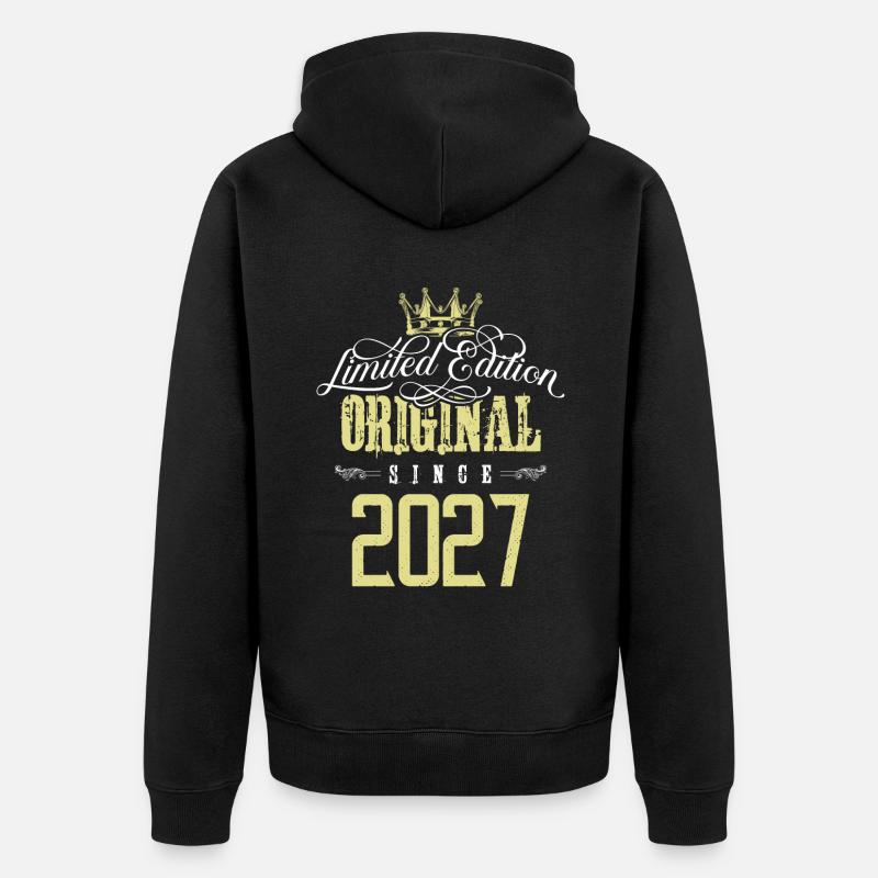 Édition limitée 2027 - Veste à capuche bio Premium Unisexe - noir