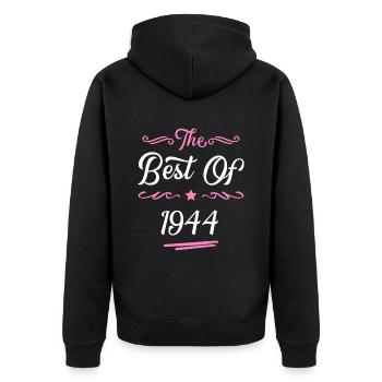 1944 best of - Veste à capuche bio Premium Unisexe - noir - Dos - Nico (187cm)