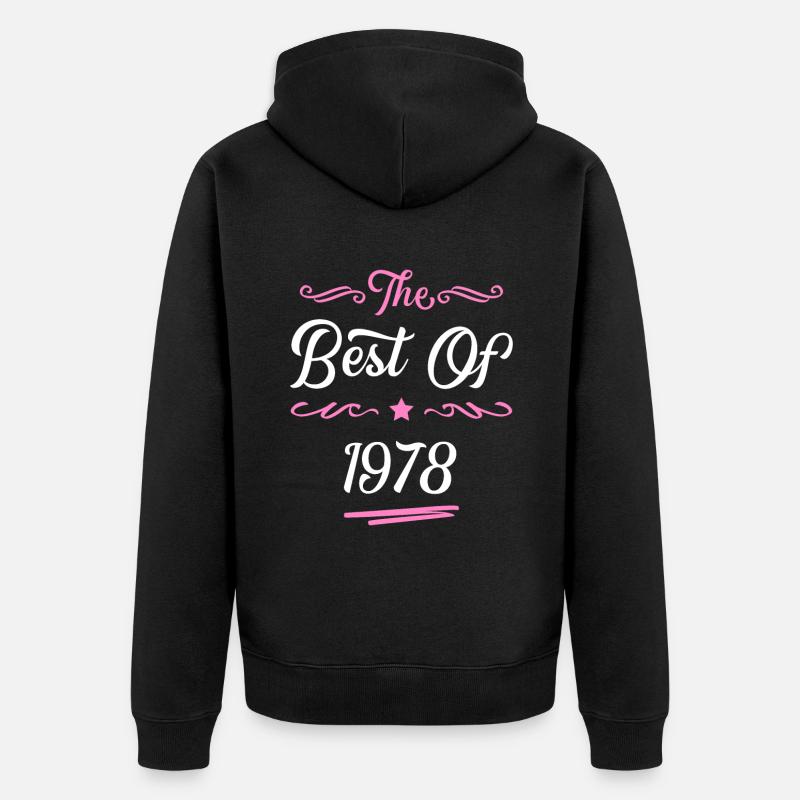 1978 best of - Veste à capuche bio Premium Unisexe - noir