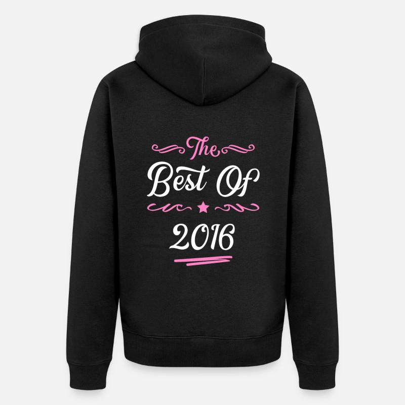 2016 best of - Veste à capuche bio Premium Unisexe - noir