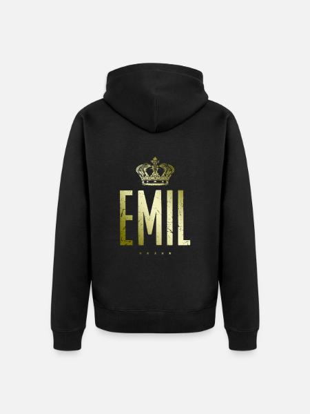 Emil - Unisex Premium Bio Zip Hoodie - Schwarz