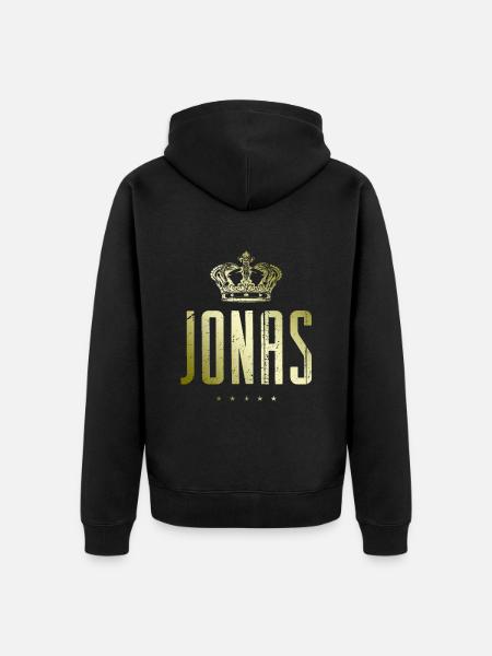 Jonas - Unisex Premium Bio Zip Hoodie - Schwarz