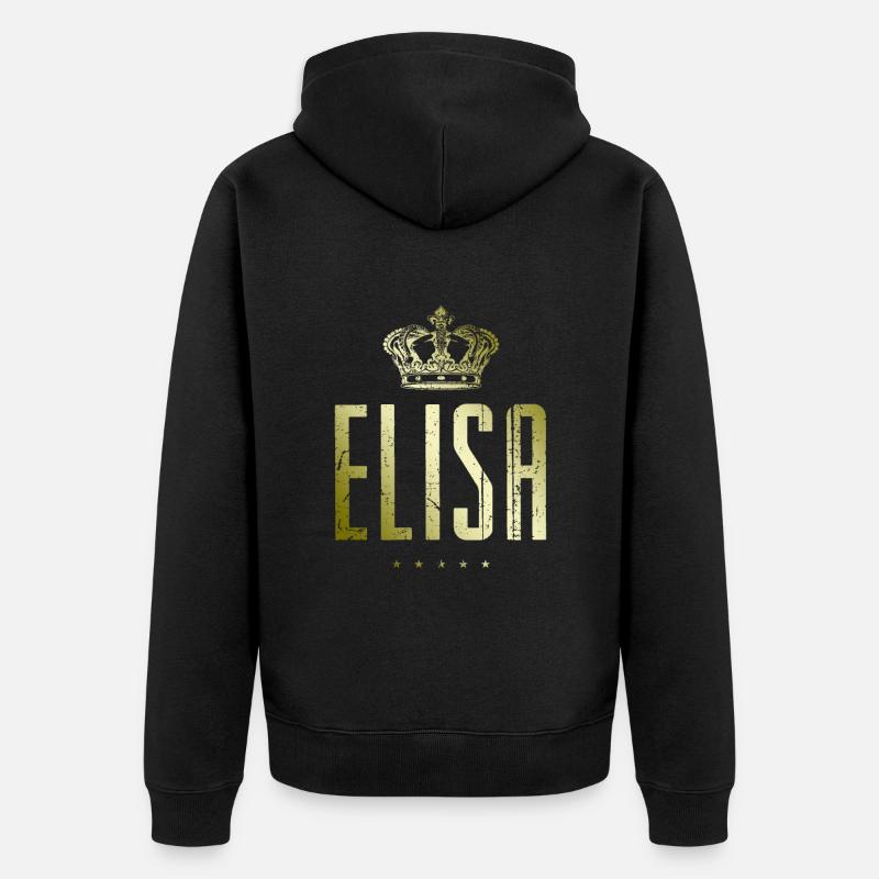 TEST ELISA - Veste à capuche bio Premium Unisexe - noir