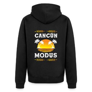 Cancun Mode - Veste à capuche bio Premium Unisexe - noir - Dos - Nico (187cm)