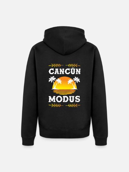 Cancun Modus - Unisex Premium Bio Zip Hoodie - Schwarz
