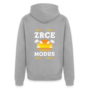 Zrce Mode - Veste à capuche bio Premium Unisexe - gris chiné - Dos - Nico (187cm)