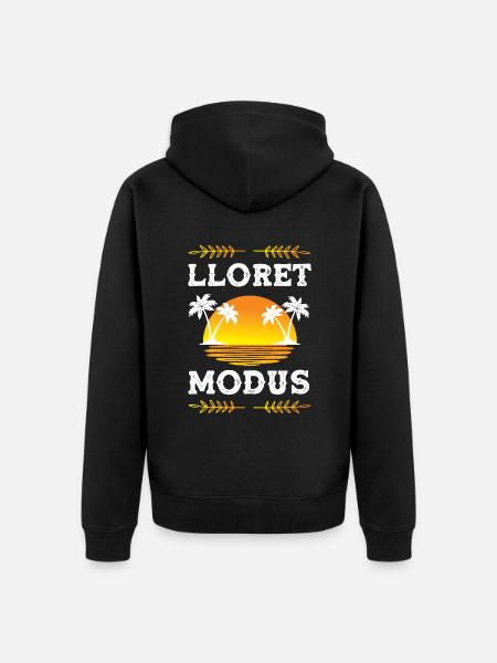 Lloret de Mar mode - Veste à capuche bio Premium Unisexe - noir