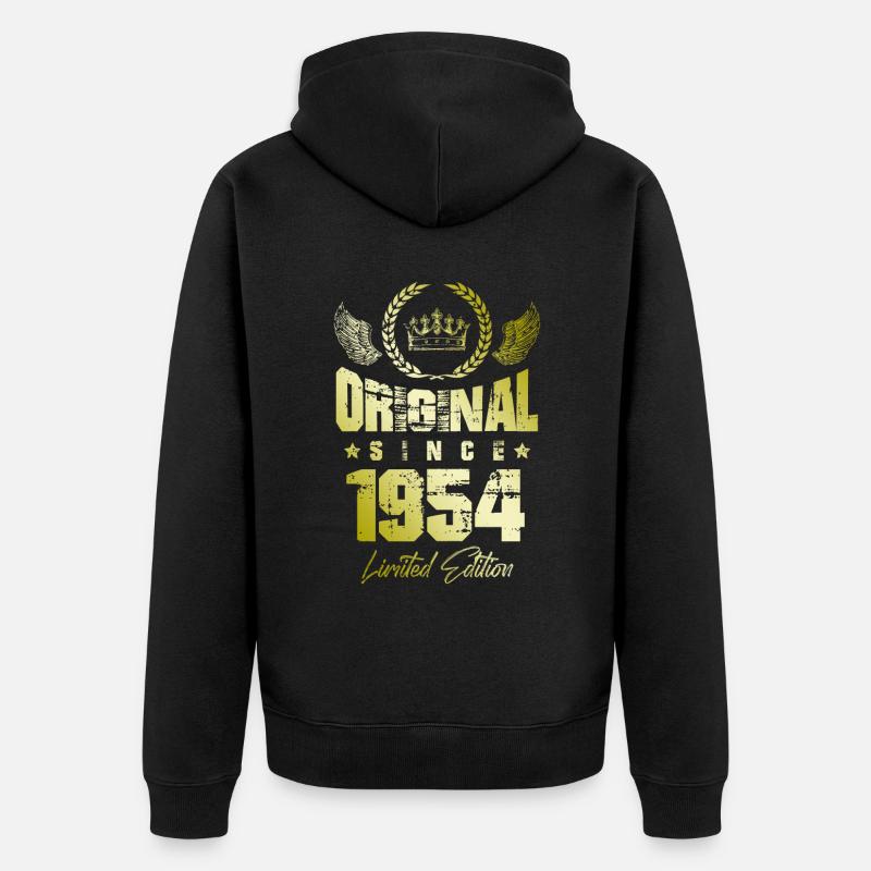 Édition limitée 1954 - Veste à capuche bio Premium Unisexe - noir