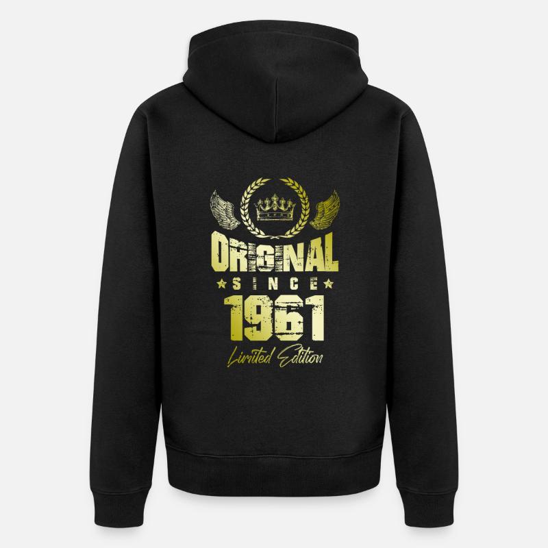 Édition limitée 1961 - Veste à capuche bio Premium Unisexe - noir