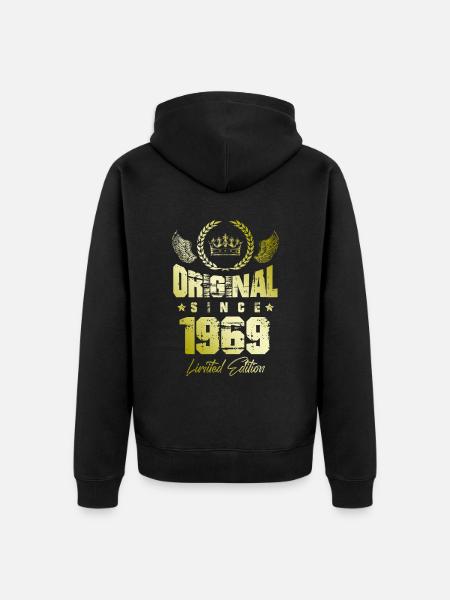 Édition limitée 1969 - Veste à capuche bio Premium Unisexe - noir