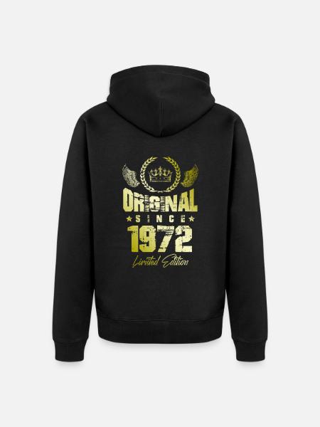 Édition limitée 1972 - Veste à capuche bio Premium Unisexe - noir