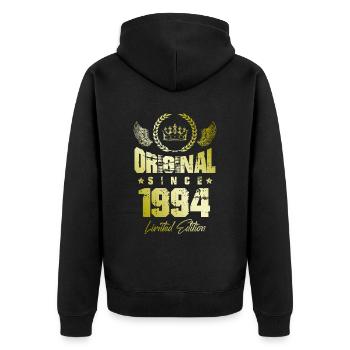 Édition limitée 1994 - Veste à capuche bio Premium Unisexe - noir - Dos - Nico (187cm)
