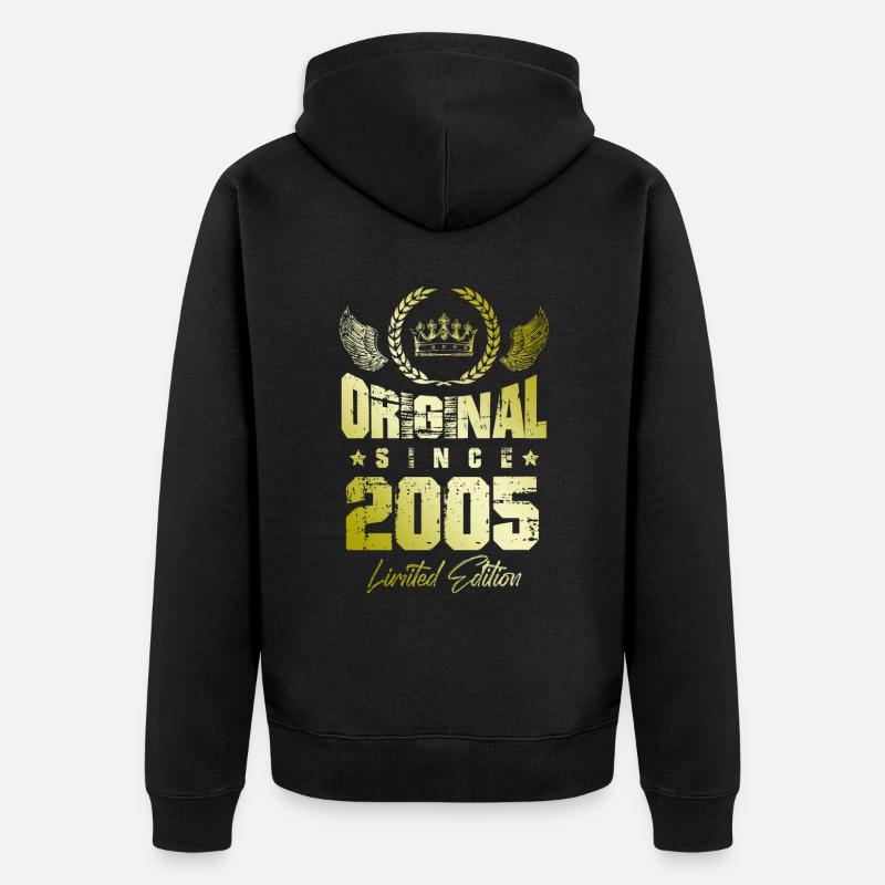 Édition limitée 2005 - Veste à capuche bio Premium Unisexe - noir
