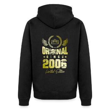 Édition limitée 2006 - Veste à capuche bio Premium Unisexe - noir - Dos - Nico (187cm)