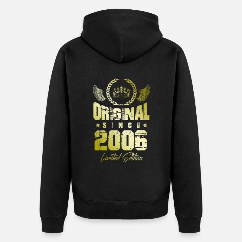 Édition limitée 2006 - Veste à capuche bio Premium Unisexe - noir