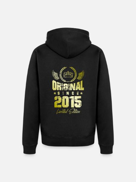2015 limited edition - Unisex Premium Organic Zip Hoodie - black