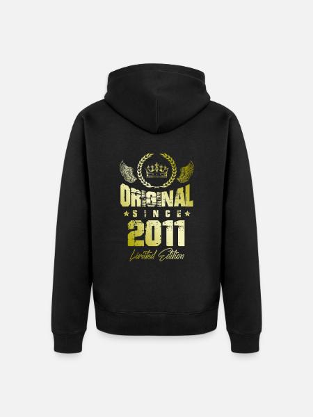 2011 limited edition - Unisex Premium Organic Zip Hoodie - black