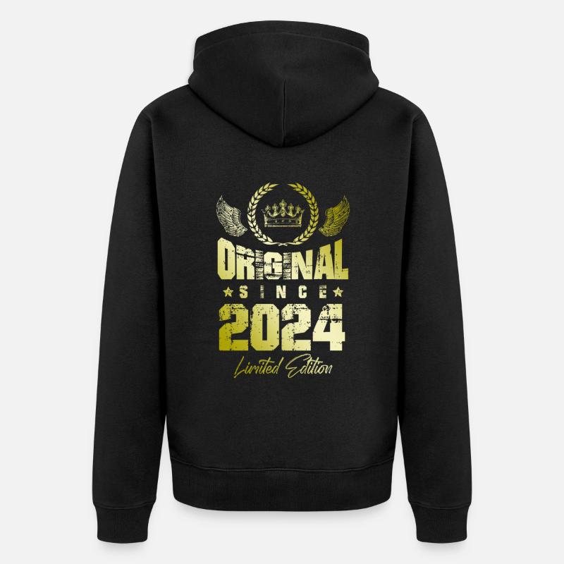 Édition limitée 2024 - Veste à capuche bio Premium Unisexe - noir