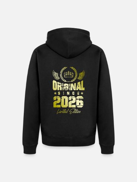 2026 limited edition - Unisex Premium Organic Zip Hoodie - black