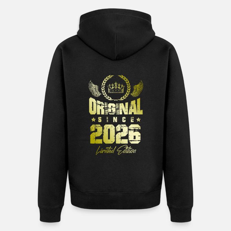Édition limitée 2026 - Veste à capuche bio Premium Unisexe - noir