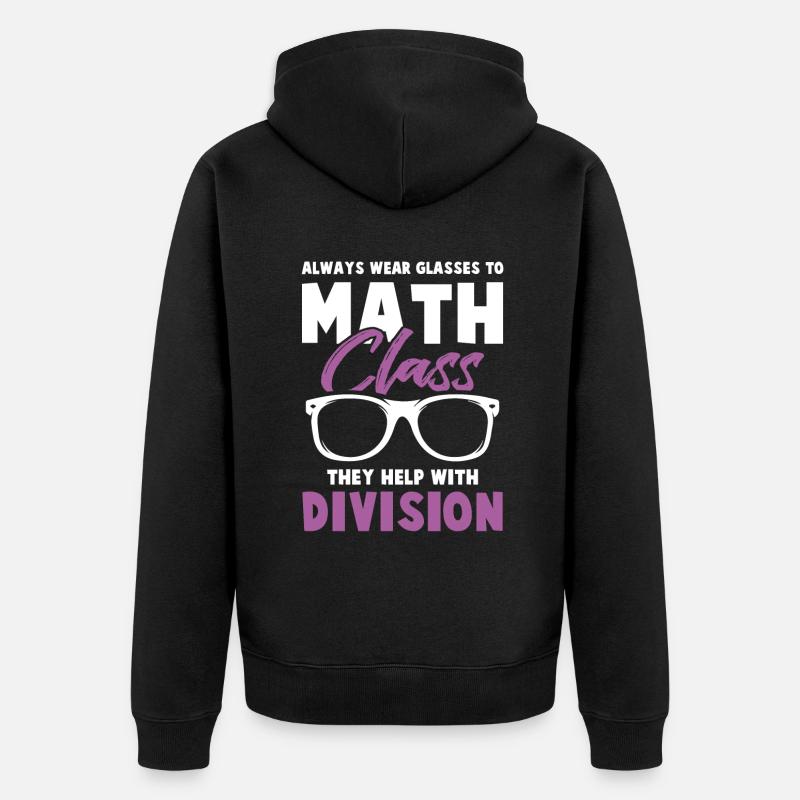 cours de mathématiques - Veste à capuche bio Premium Unisexe - noir