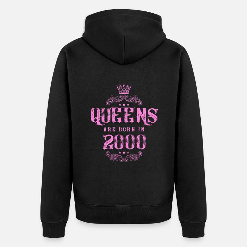 né en 2000 - Veste à capuche bio Premium Unisexe - noir