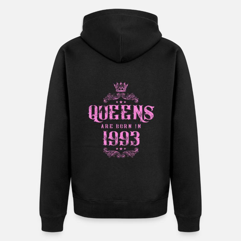 né en 1993 - Veste à capuche bio Premium Unisexe - noir