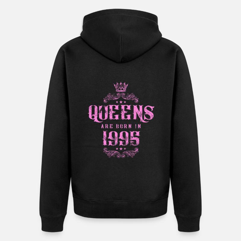 né en 1995 - Veste à capuche bio Premium Unisexe - noir