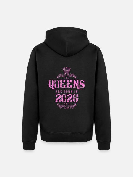 born in 2026 - Unisex Premium Organic Zip Hoodie - black