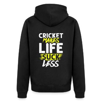 vie de cricket - Veste à capuche bio Premium Unisexe - noir - Dos - Nico (187cm)