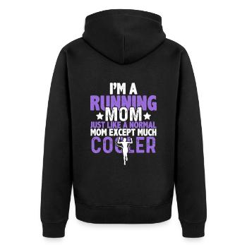 courir maman maman - Veste à capuche bio Premium Unisexe - noir - Dos - Nico (187cm)