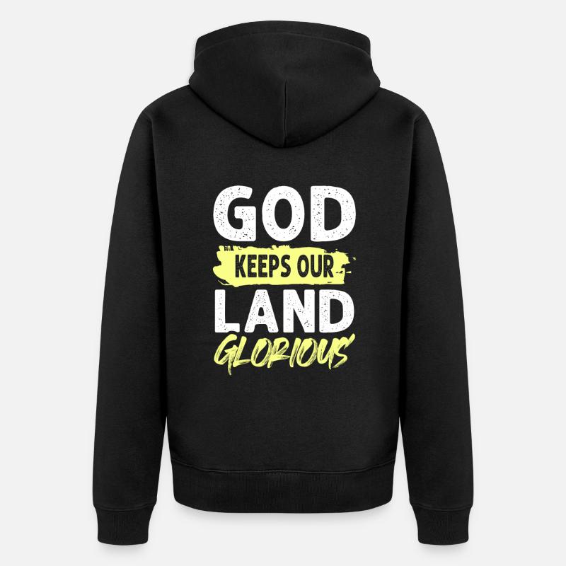 Dieu bible disant - Veste à capuche bio Premium Unisexe - noir