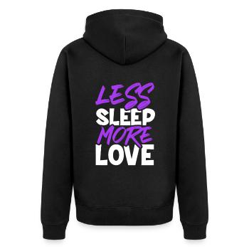 amour du sommeil - Veste à capuche bio Premium Unisexe - noir - Dos - Nico (187cm)