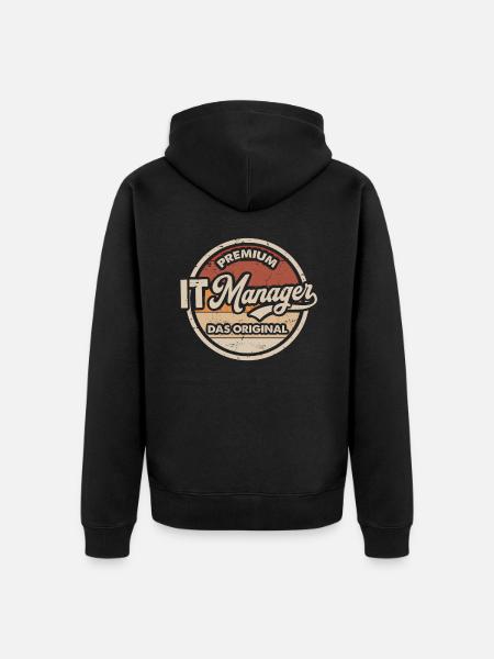 IT Manager Original - Unisex Premium Bio Zip Hoodie - Schwarz