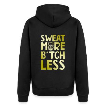 aptitude à la transpiration - Veste à capuche bio Premium Unisexe - noir - Dos - Nico (187cm)