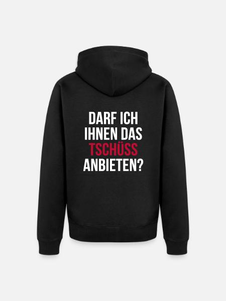 Lustiger Spruch Arrogant Witziges Spaß - Unisex Premium Bio Zip Hoodie - Schwarz