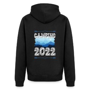 Camping 2022 - Veste à capuche bio Premium Unisexe - noir - Dos - Nico (187cm)