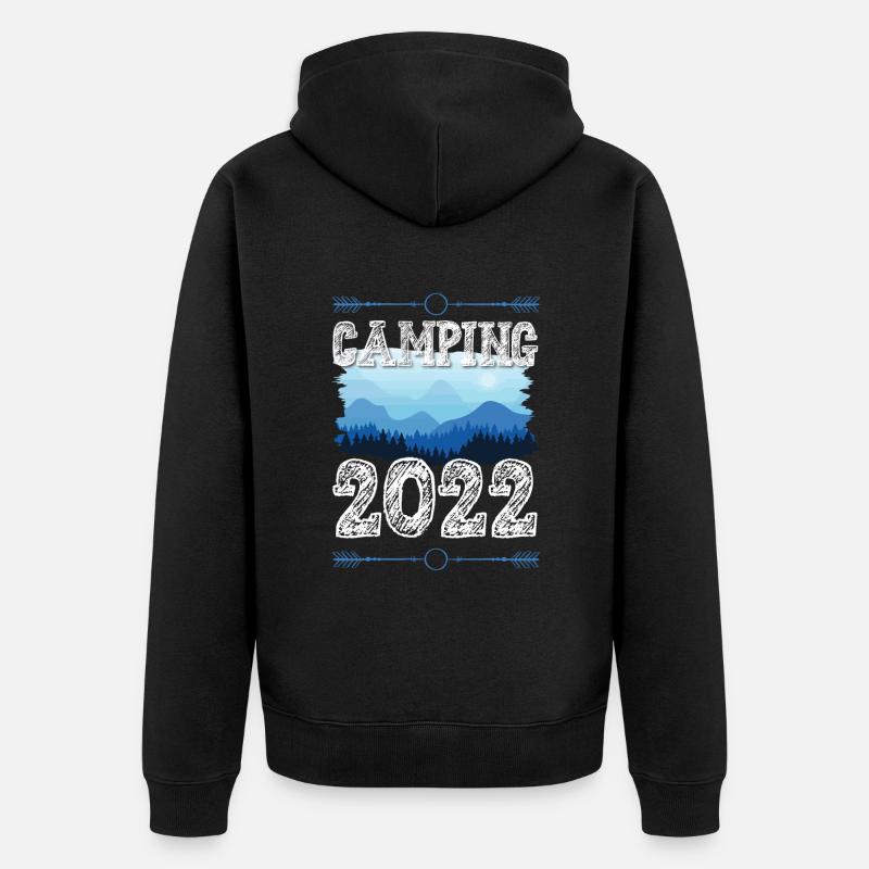 Camping 2022 - Veste à capuche bio Premium Unisexe - noir
