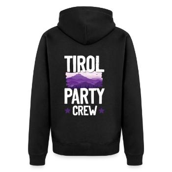 Tirol Party Crew - Veste à capuche bio Premium Unisexe - noir - Dos - Nico (187cm)
