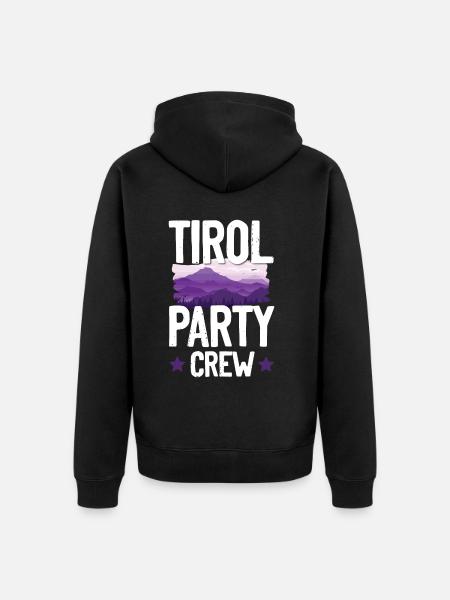 Tirol Party Crew - Unisex Premium Organic Zip Hoodie - black