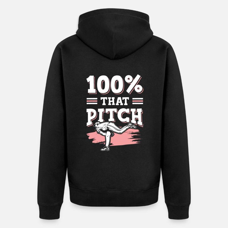 Terrain de baseball - Veste à capuche bio Premium Unisexe - noir
