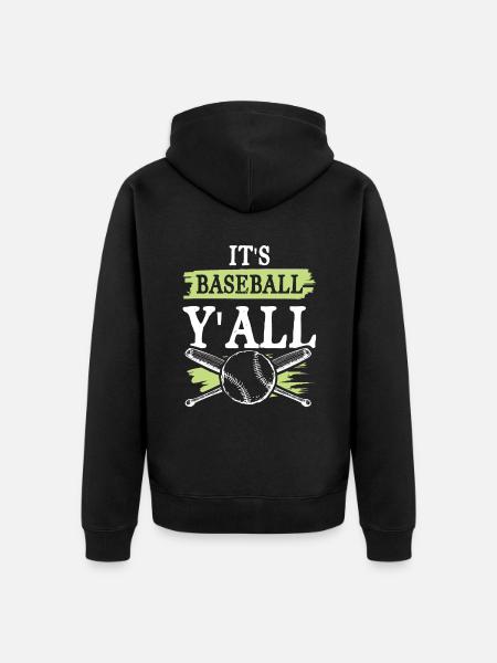 baseball sport - Unisex Premium Bio Zip Hoodie - Schwarz