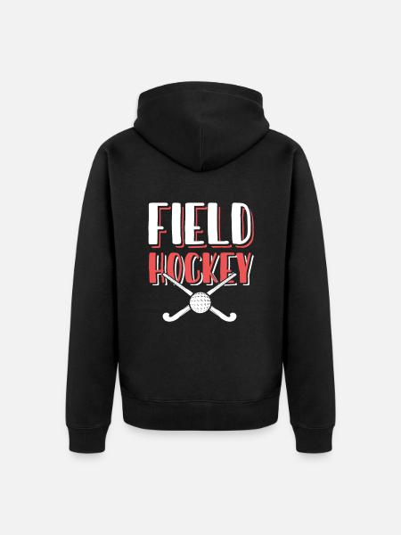 Field hockey - Unisex Premium Organic Zip Hoodie - black