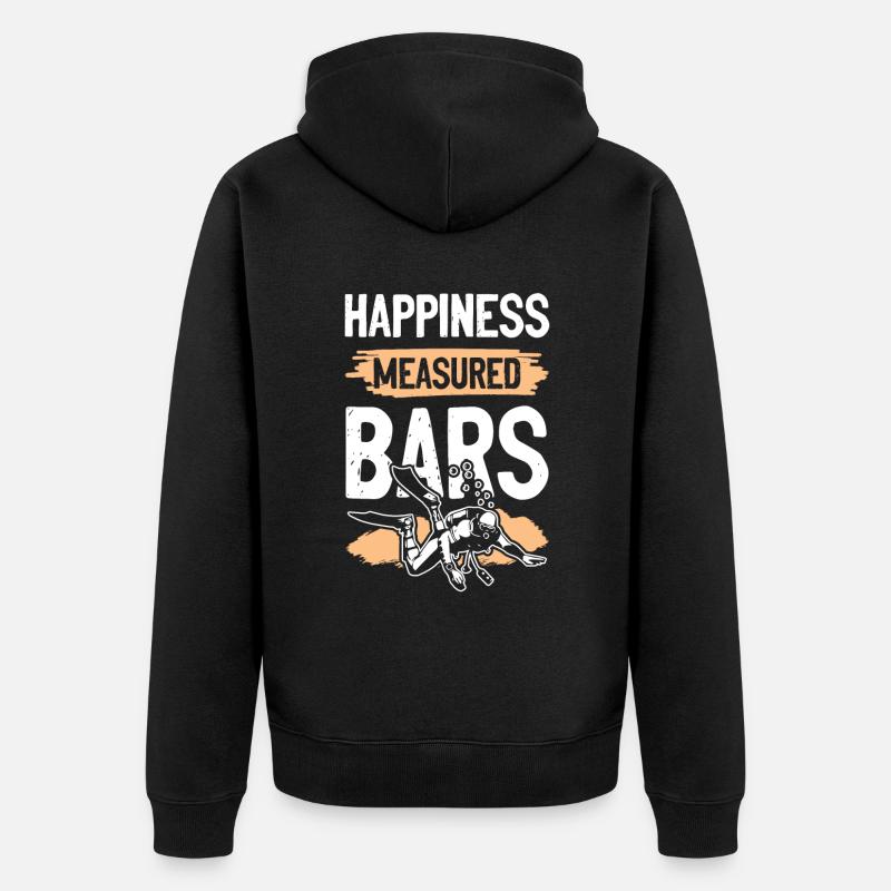 Plongée Bonheur - Veste à capuche bio Premium Unisexe - noir